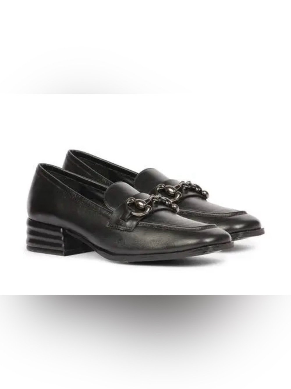 Saint G Abelia Black Chain Bit Loafers EU 38 (7.5 US)